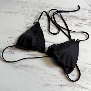 Victoria's Secret Sheer Ruffle Frill Bikini Top SZ M